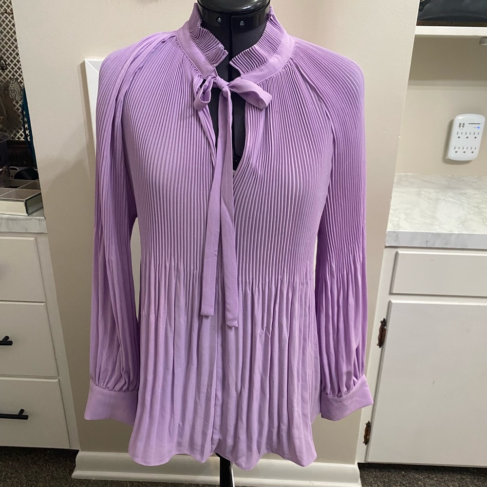 Never worn Chico’s Ladies Accordian Pleated Blouse.
